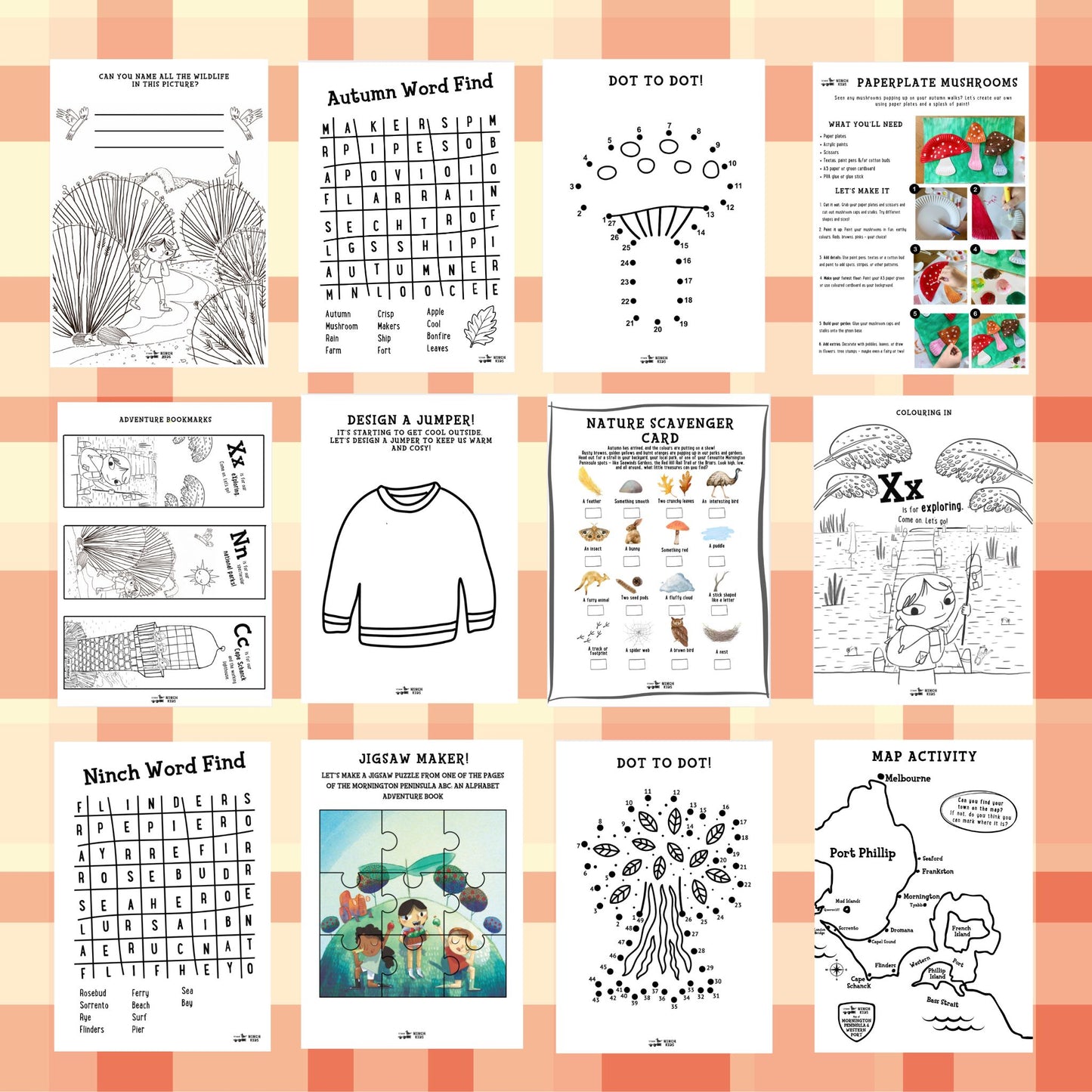 ACTIVITY BOOK - Mornington Peninsula Autumn Edition - Downloadable PDF