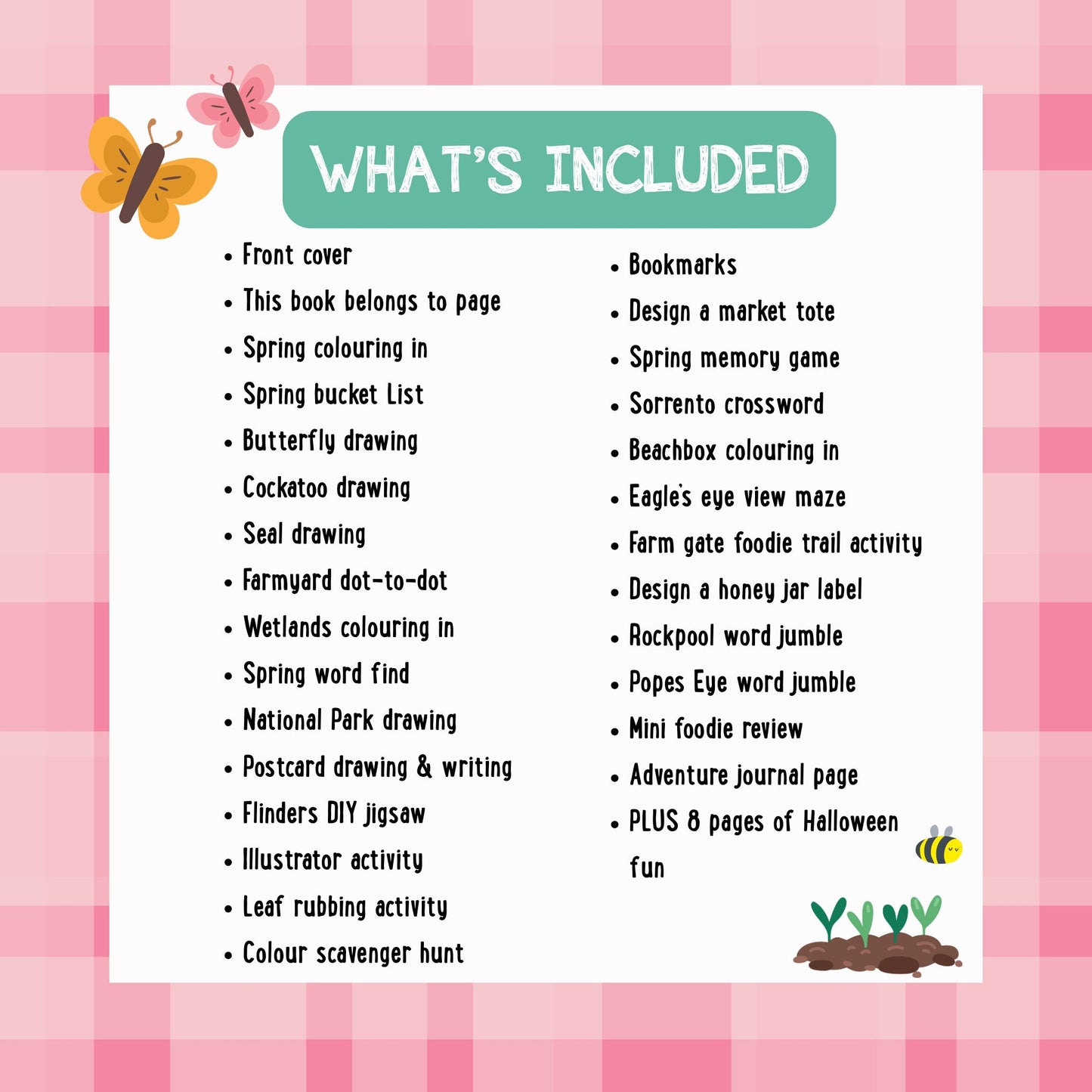 ACTIVITY BOOK - Mornington Peninsula Spring Edition - Downloadable PDF