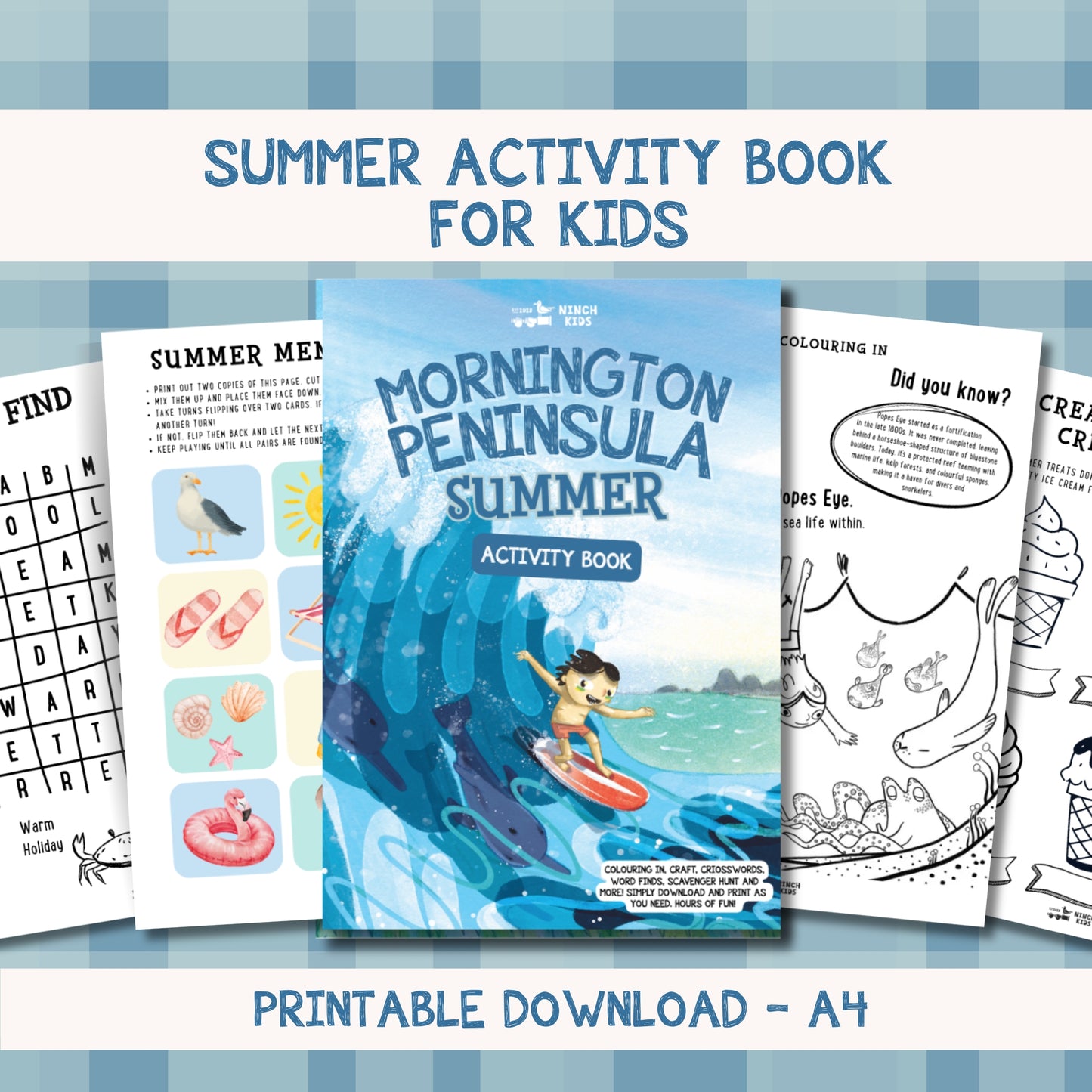 ACTIVITY BOOK - Mornington Peninsula Summer Edition - Downloadable PDF