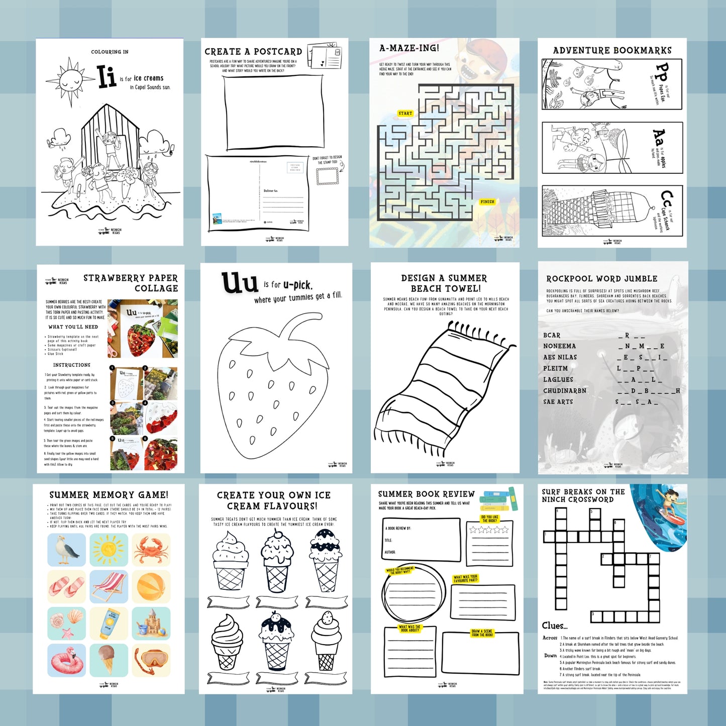 ACTIVITY BOOK - Mornington Peninsula Summer Edition - Downloadable PDF