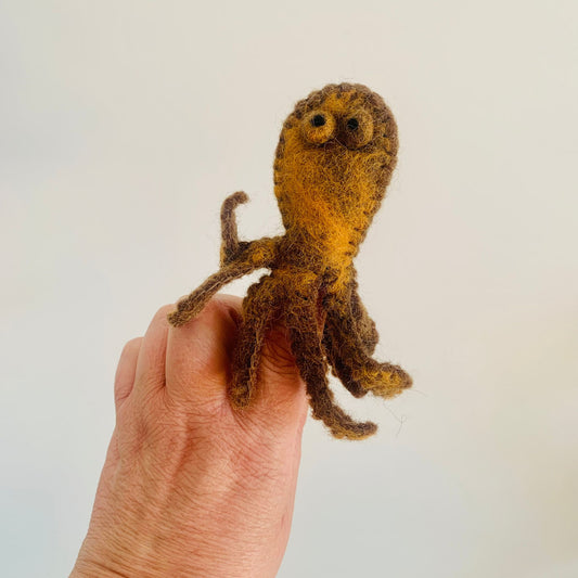 Octopus Felt Finger Puppet - Australian Sea Creatures