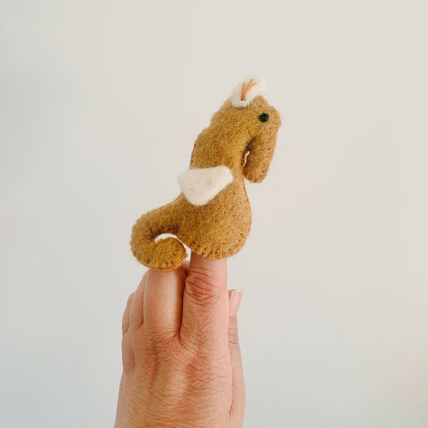 Seahorse Felt Finger Puppet - Australian Sea Creatures