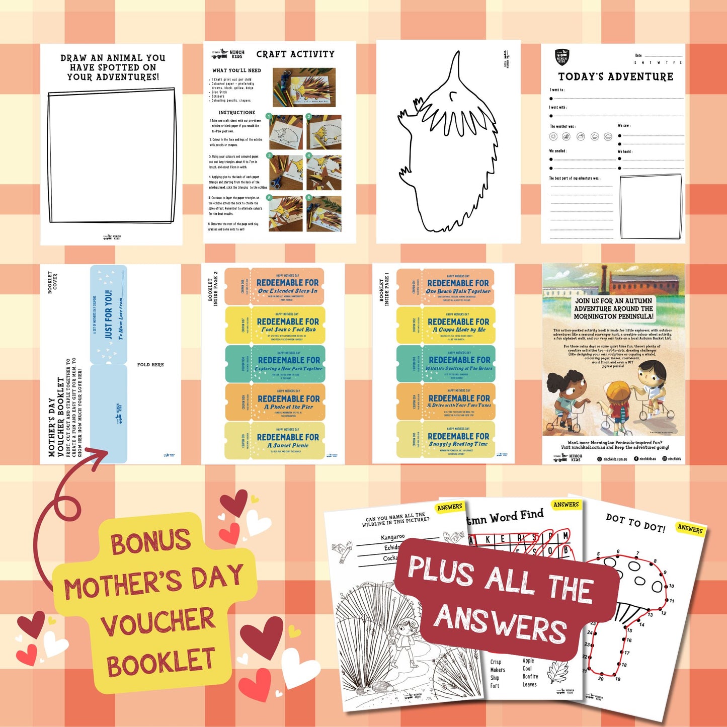 AUTUMN - Mornington Peninsula Autumn Activity Book - Downloadable PDF