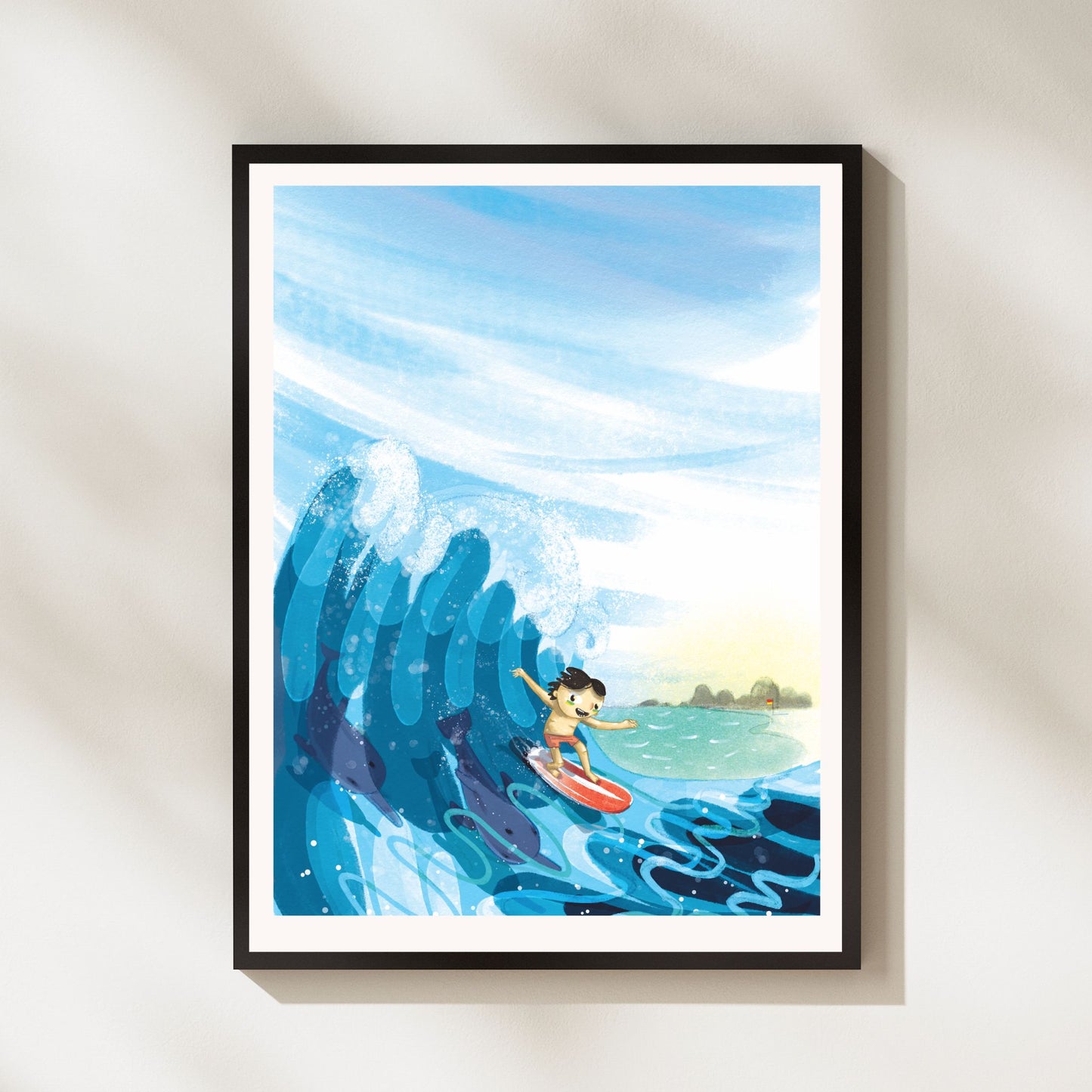 Surf All Day Giclée Print