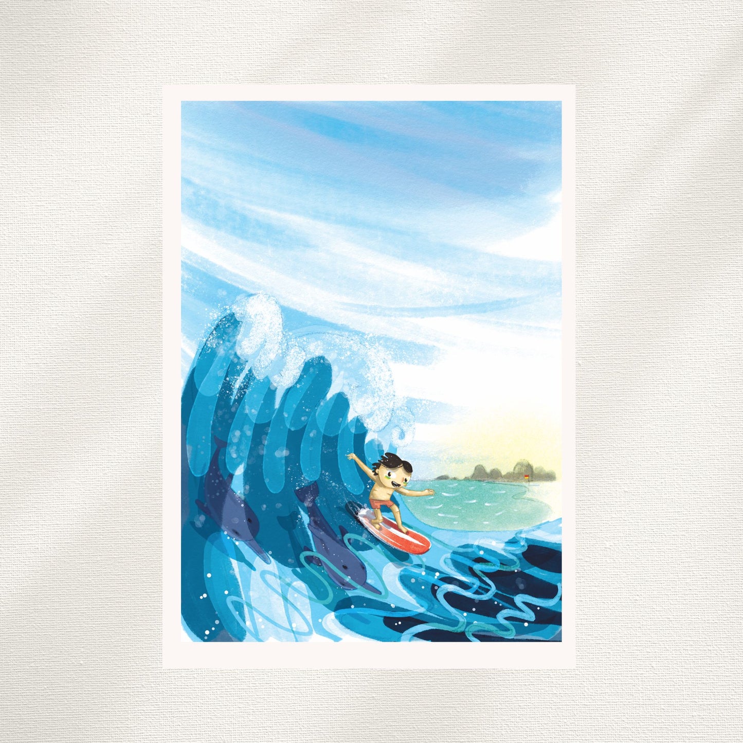 Surf All Day Giclée Print