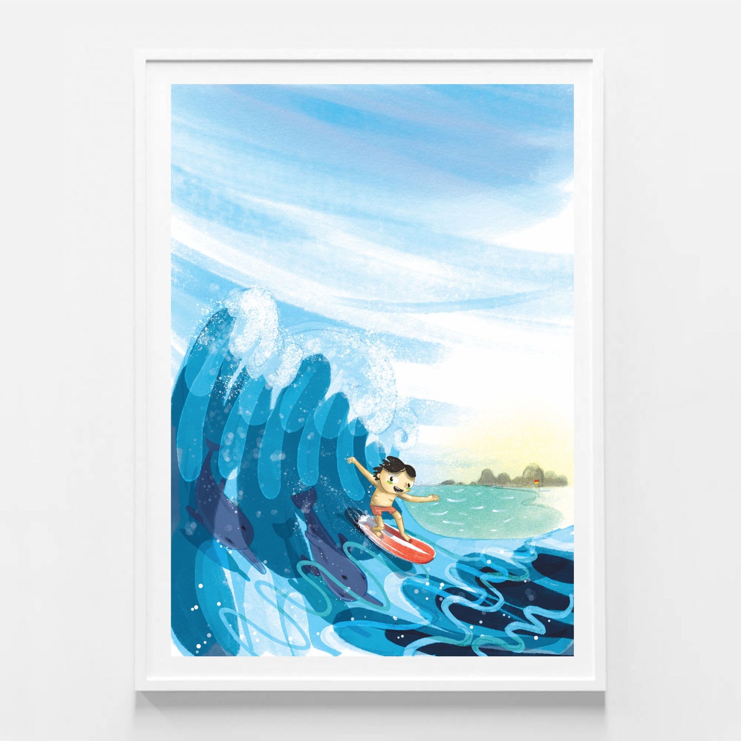 Surf All Day Giclée Print