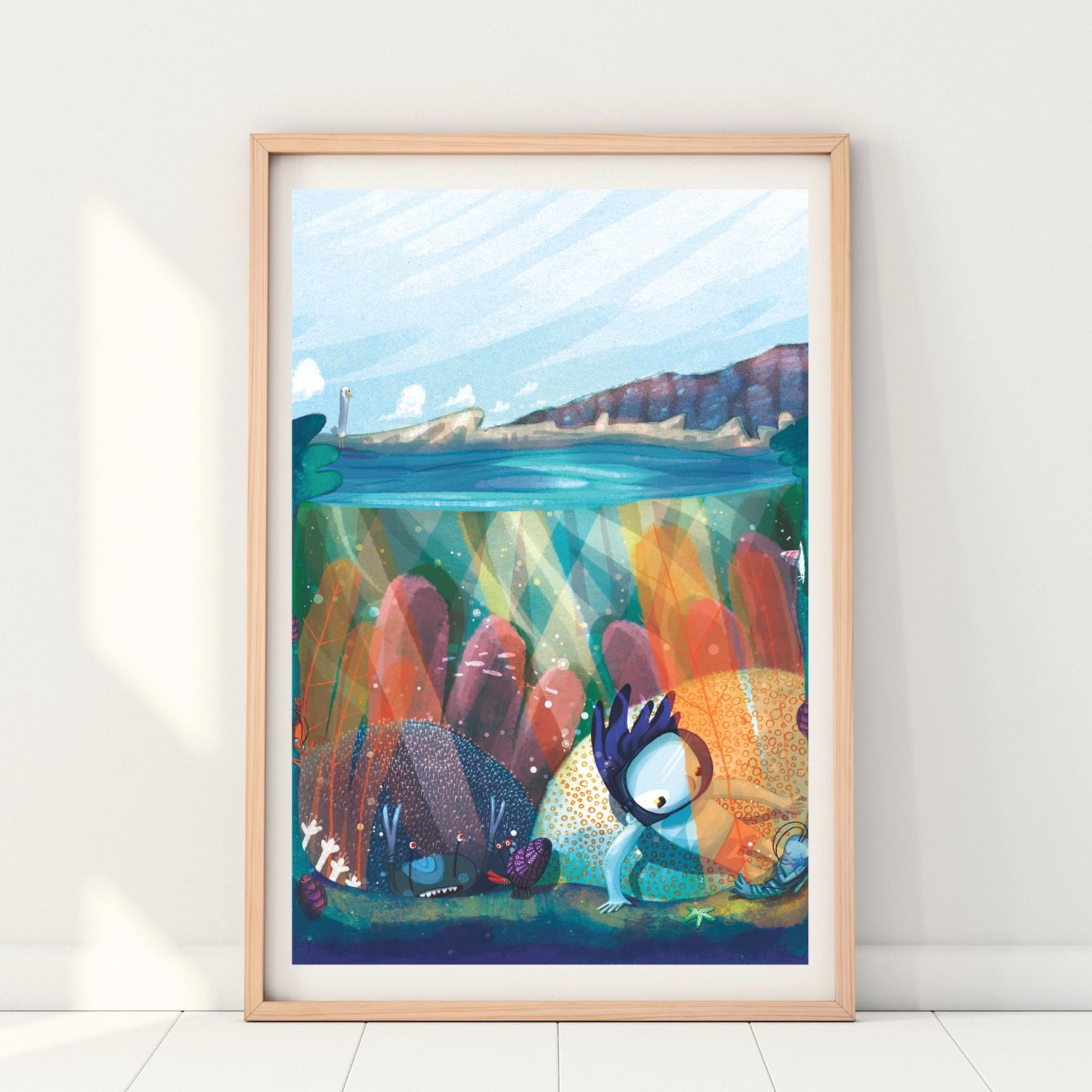 A Day at the Rockpools Giclée Print